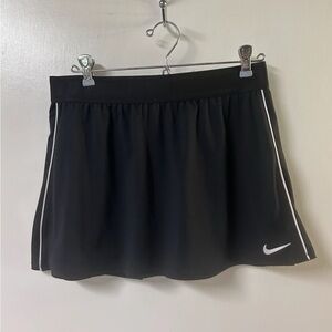 Nike Black Active Tennis Golf Dri Fit Skort Women Large Stretch Athletic Casual